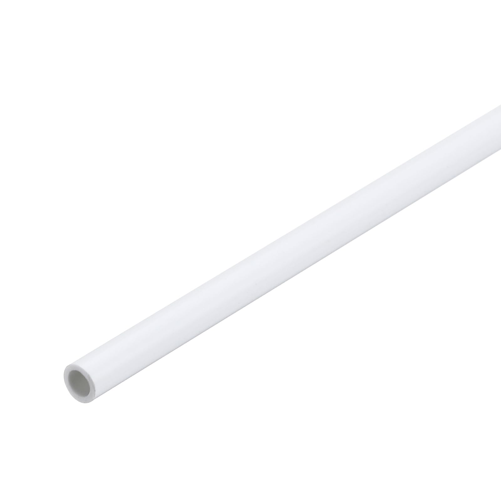 Photo 1 of MECCANIXITY 0.24 Inch PVC Rigid Tube Round Pipe 4mm ID 6mm OD 12" High Impact for Water Pipe, Aquarium, Fish Tank, Greenhouse Garden, White