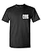 FIRE Rescue - HI VIS Reflective - Duty - Mens Cotton T-Shirt, XL, Black