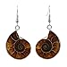 Justinstones Natural Ammonite Fossil Earrings