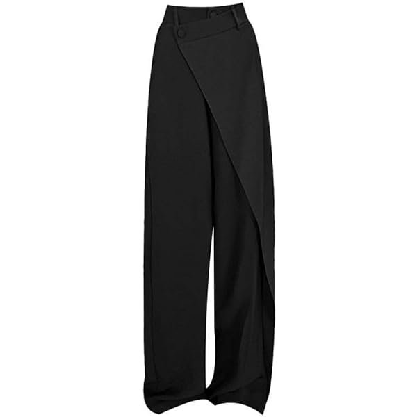 Amazon.com: HGps8w Asymmetrical Dress Pants for Women High Waisted