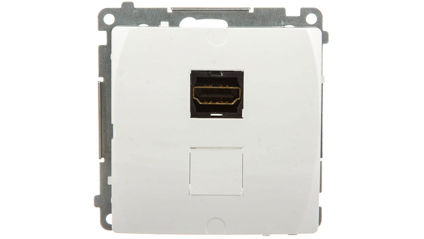 Kontakt-Simon BMGHDMI.01/11 Socket White Plastic IP20, 75 mm 32 mm 75 mm