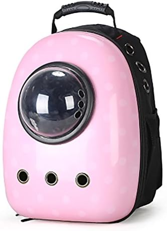 LOHUA Pet Cat Dog Puppy Carrier Travel Bag Space Capsule Backpack Breathable, D