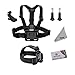 Deyard ZG-632 GoPro Accessories Kit Set of 2 for GoPro HD Hero 1 2 3 &3+: Head Strap Mount + Chest Harness + J-Hook Mount + 2pcs Thumbscrews + Deyard Superfine Fiber Cloth