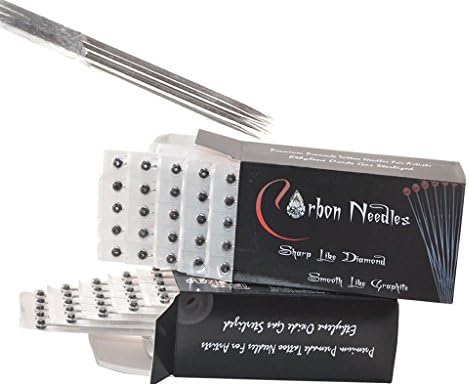 Carbon Tattoo Needles 3RS,5RL,7M1, (1 Boxes, 50 Needles)