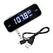 Wireless FM Transmitter for Car, ECRAB Mini FM Modulator with 3.5mm Aux Port, Audio Adapter Hands-Free Calls for iPhone Android