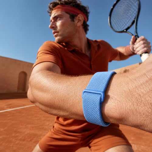 Nylon Band Compatible with Google Fitbit Air, Breathable Replacement Strap with Plastic Buckle, Micro-Adjustable Performance Loop for Screenless Fitness Tracker