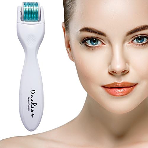 Derma Micro Needle Face Roller - Combat Fine Lines &amp; Wrinkles! - Titanium Facial Microneedle Dermaroller .25 mm for Home Treatment. Great with Serums and Anti-Aging Creams!