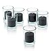 Light In The Dark Black Votive Candles - Box of 72 Unscented Candles - 10 Hour Burn Time - Bulk Candles for Weddings, Parties, Halloween and Decorations