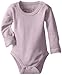 L'ovedbaby Unisex-Baby Newborn Organic G'loved-Sleeve Bodysuit, Lavender, 0/3 Months