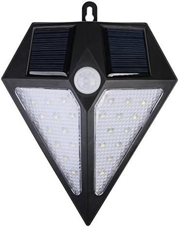 Motion Sensor Outdoor Wall Light,Diamond Shaped Outdoor Solar Wall Lights for Path, Garden, Patio and Pool