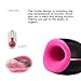 Sillther Male Masturbators Sex Toys with Intelligent Heating(40℃), Masturbation Cup Oral Sex Vibration-Black