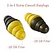 Ear Plugs High Fidelity livemusic Earplugs / 2-in-1 Noise Cancell earbuds Shooting Protectors/Protection For Shooters/Construction/Sleeping/Concerts by deftget