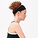Ilyever 3 Pack Versatile Lightweight Nonslip Moisture Wicking Running Sports Headband Headstrap for YOG,Exercise or Travel.Elasticity,, One Size Fits All Men& Women,Black