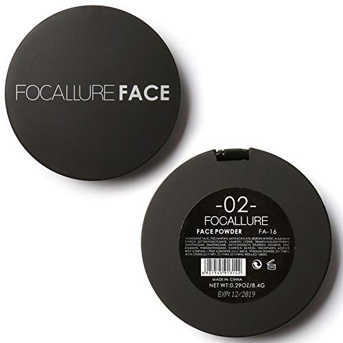 image for FOCALLURE oil control makeup Pressed Powder, Perfecting Loose Face Pow