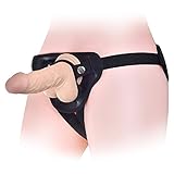 Lovetoy woman comfortable leather strap on harness for lesbian