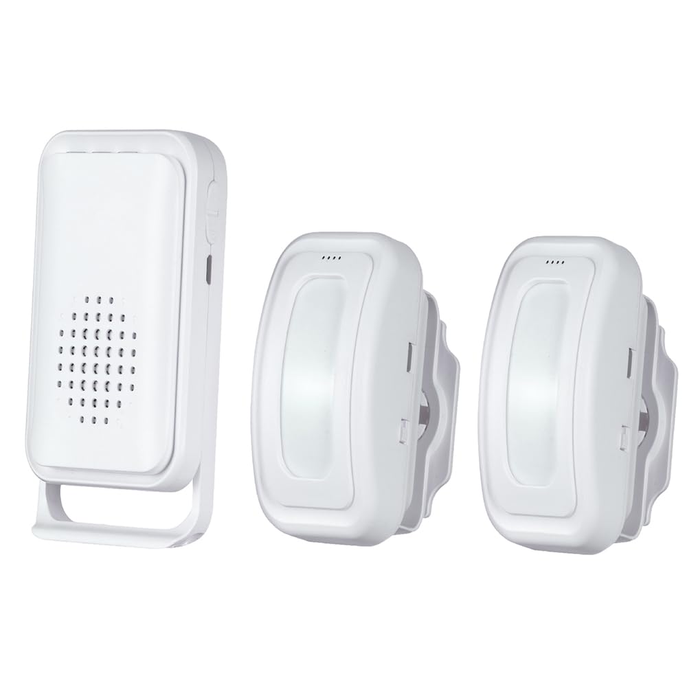Motion Sensor Doorbell Entry Alert, Shop Store Office Business Home Security Welcome Buzzer Monitor Alarm, Wireless Door Chime with 2 Sensor & 1 Receiver