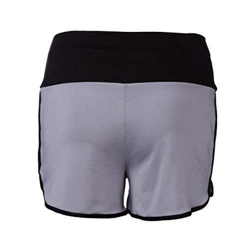 Jushye Clearance!!! Women's Yoga Sport Shorts, Ladies Summer Running Pants Cropped Leggings Short Pant Stretch Trousers (Gray, M) - Thumbnail 4