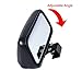 x xotic tech Blind Spot Mirror, 4.5'' Black Rectantle HD Glass Convex Adjustable Wide Angle Rear View Mirror,Universal For Car SUVs Truck Motorcycle (2pcs)
