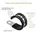 LOKMAN 20 Pack 5/8 Inch Stainless Steel Cable Clamp, Rubber Cushioned Insulated Clamp, Tube Holder for Tube, Pipe or Wire Cord Installation
