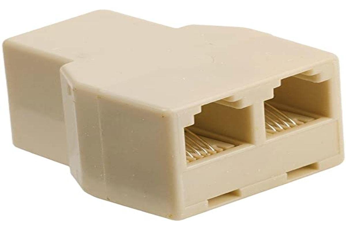 Valueline RJ11 Female to 2x Female Splitter - Ivory