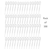 300 PCS 2ml Disposable Plastic Transfer Pipettes,Clear Plastic Liquids Pipetting Pipette