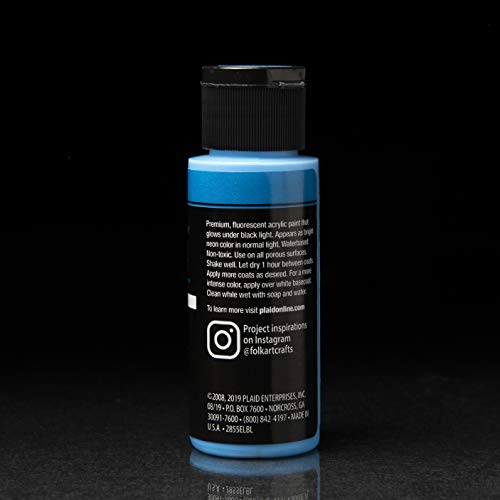 FolkArt Neon Glow Acrylic Paint Set, 2 oz, 8 Fl Oz Pricepulse