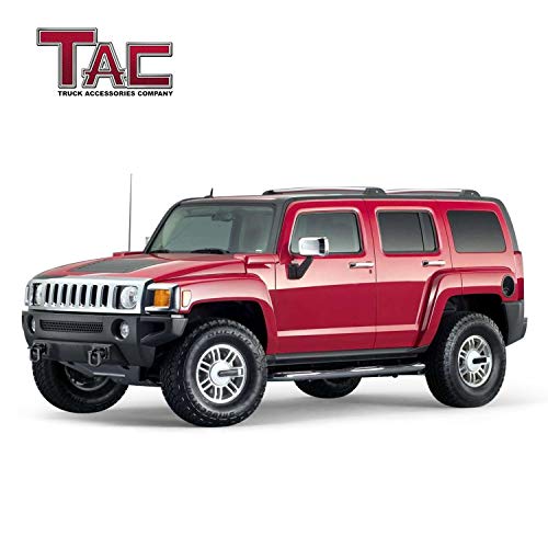 TAC Cross Bars Compatible with 2006-2010 Hummer H3 with Lock System Silver OE Style Aluminum Roof Top Rail Rack Snowboard Kayak Canoe Luggage Carrier