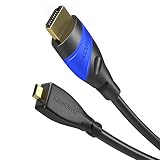 KabelDirekt (15 feet) Micro HDMI to HDMI Cable (1080p 4K 3D High Speed with Ethernet ARC) - Flex Series