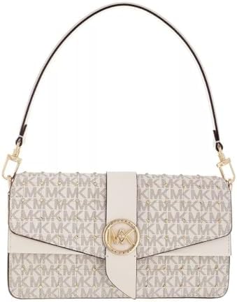 Michael Kors Women Greenwich Small Color-Block Logo And Saffiano