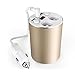 iMagitek 2 USB Car Cup Charger with 2-Socket Cigarette Lighter Splitter for iPhone, iPad, Samsung, Andriod Smartphones, Tablets, GPS, Dashcam and more - Gold