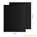 BBQ Grill Mat, PAPAYAY Non-stick Grill Mats, Barbecue Utensil for Gas, Charcoal, Electric Grills, Set of 2, 13 x15.75 Inches
