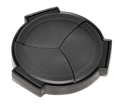 EzFoto Auto Open Close Self-Retaining Lens Cap & Chamois Cleaning Cloth for Panasonic Lumix DMC LX-7 Leica D-LUX 6