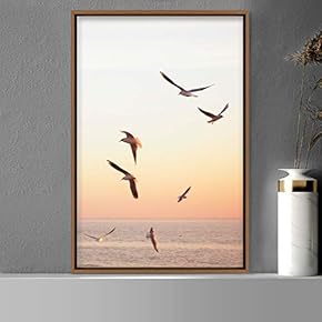 signwin Framed Canvas Wall Art Flock of Birds...