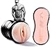 ZEMALIA Vagina Pocket Male Masturbators Cup Sex Toys for male Realistic Textured Male Masturbation Discreetly Packed(Black)