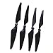 Father's Day Deal! Contixo 4-pcs Main Blades Propellers Extra Spare Replacement Parts for Contixo F17 RC Quadcopter Drones Black