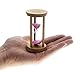 Optimal Shop 5 Minutes Wooden Frame Sandglass Sand Glass Hourglass for Home Kitchen Timer Clock Decor Christmas Birthday Gift (Pink Sand)