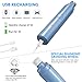 Dog Nail Grinder, 2 Speed LED Electric Dog Nail Trimmer Rechargeable Painless Pet Nail Clipper Paws Grooming Kit for Small Medium Animals Dogs Cats, 3 Grinding Ports