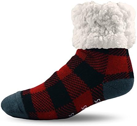 Cozy Kids & Toddler Slipper Socks with Non-Slip Grippers & Warm Fleece Lining