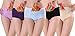 Qikafan Women Menstrual Period Leakproof Seamless Modal Panty Free Size Mixed 5 Pack