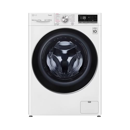 LG Electronics V7WD96H1A Waschtrockner mit AI DD | 9 kg Waschen | 6 kg Trocknen | 1400 U/Min | Steam | TurboWash 360° | Neue Wohlfühl-Trommel | Wi-Fi-
