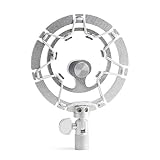 Auphonix Silver Shock Mount Compatible with Blue Yeti Mic
