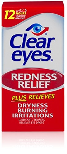 Clear Eyes Redness Relief, 0.5 oz per Tube