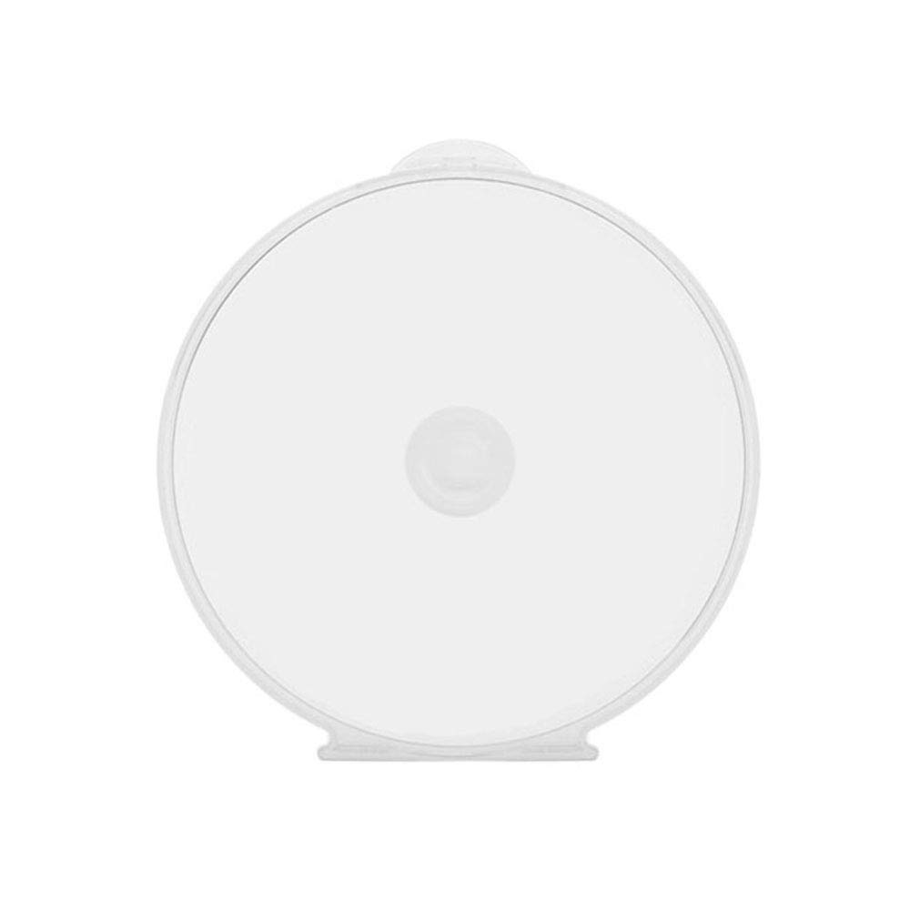 Photo 1 of Maxtek 25 Pack Slim Clear Transparent Round Clam Shell CD DVD Case Holder with Lock, Single Disc Capacity