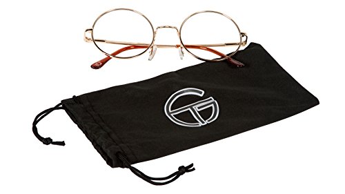 GOLD CLEAR LENS Circular Frame