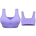 DAS Leben Women Sports Bra Workout and Gym Seamless Racerback Yoga Bra Pack of 3 (XXL, Light pink, light blue, light purple)