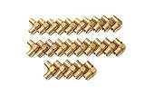 PEX 1/2 Barbed 90 Elbows - Brass Crimp Fittings - Sharkbite Style Bag of 50 / brass / 1/2