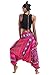 Harem Pants Unisex Tribal Chakra Jumpsuit Harem Pants for Men & Women in Pink,Pink,One Size