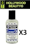 HollyWood Beauty Multi Pack oils 2 fl. oz Coconut Oil pack of 3