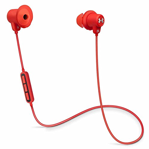 JBL Under Armour Wireless Headphones with Three-Button Remote and Microphone (Red)