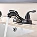 Hotis Home Antique Oil Rubbed Bronze Double Handle Lavatory Bathroom Vanity Vessel Sink Faucet